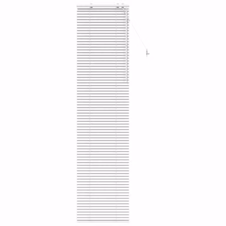 Persiana veneciana de madera vidaXL en color blanco, An/Al: 60 x 250 cm, con lamas de 35 mm