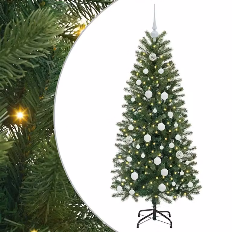 Árbol de Navidad artificial vidaXL de color verde, modelo de sobremesa, Altura: 150 cm