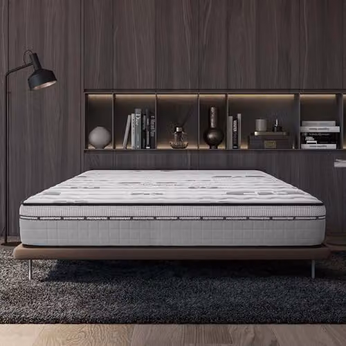 Colchón híbrido Naturalex Carbone Plus con espuma viscoelástica y regulación de temperatura, An/P/Al: 135 x 190 x 30 cm