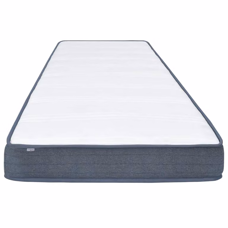 Colchón de cama box spring vidaXL con muelles ensacados, firmeza media H3, disponible en blanco o gris, An/P/Al: 140 x 200 x 20 cm