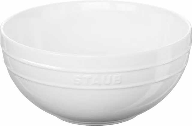 Cuenco para ensalada Staub de cerámica blanca de 24 cm