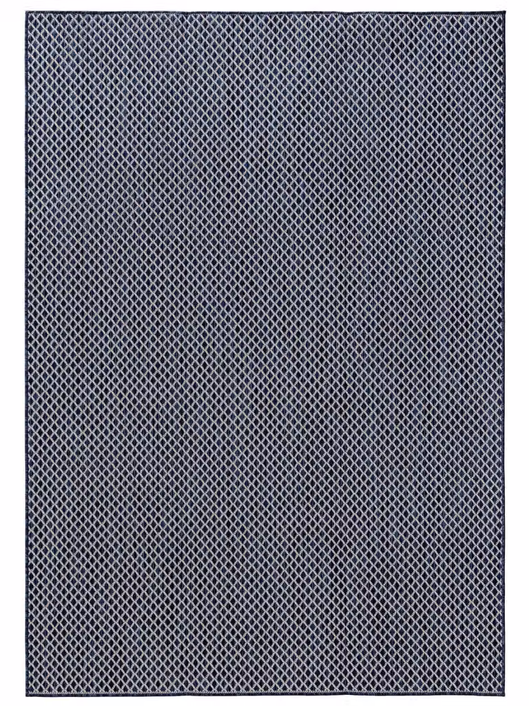 Alfombra Benuta azul de diseño geométrico para interior y exterior, An/P: 240 x 350 cm