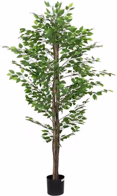 Planta de ficus artificial verde vidaXL de 200 cm