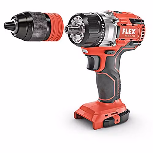 Atornillador inalámbrico de 2 velocidades Flex DD 2G 18.0-EC de 18,0 V en color rojo