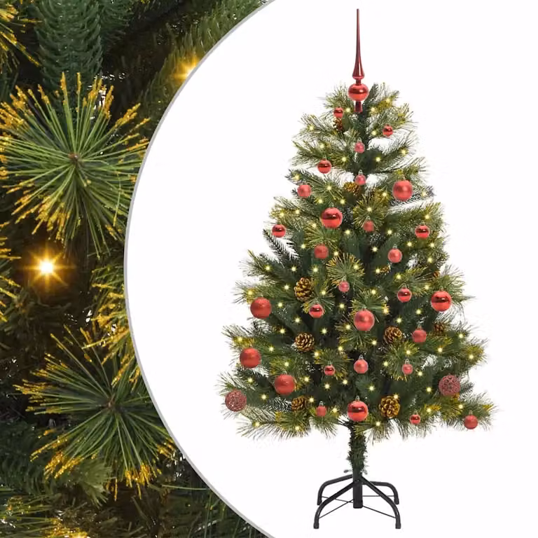 Árbol de Navidad artificial verde de vidaXL con diseño cónico y moderno de 150 cm