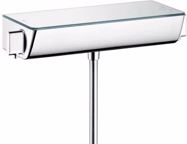 Grifo de ducha termostático Hansgrohe Ecostat con monomando en acabado cromado y latón