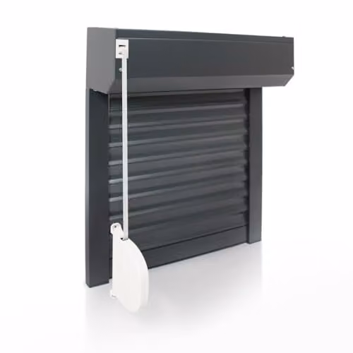 Kit de persiana enrollable Avosdim de aluminio opaco con aislamiento térmico y acústico, An/Al: 120 x 120 cm