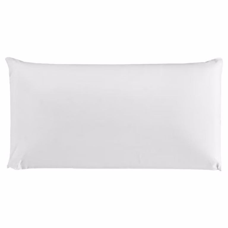 Almohada de memory foam Aznar con tacto suave, microperforada y funda extraíble, color blanco, firmeza media, An/P/Al: 150 x 36 x 13 cm