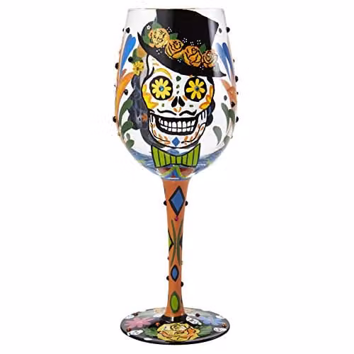 Figura decorativa Esqueleto Lolita GLS11-5544E de Enesco, multicolor, 25,5 cm