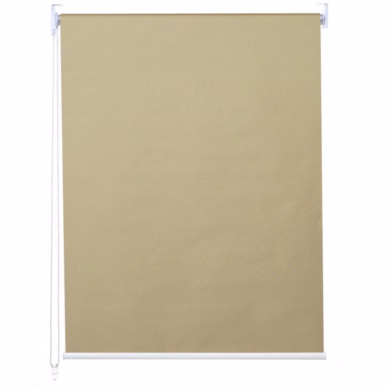 Estor enrollable Mendler opaco beige con protección térmica y UV, An/Al: 50 x 160 cm