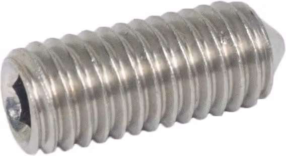 Pack de 20 tornillos prisioneros Fabory de acero inoxidable A2-70 color plata, medida M3x8 mm, norma DIN 914