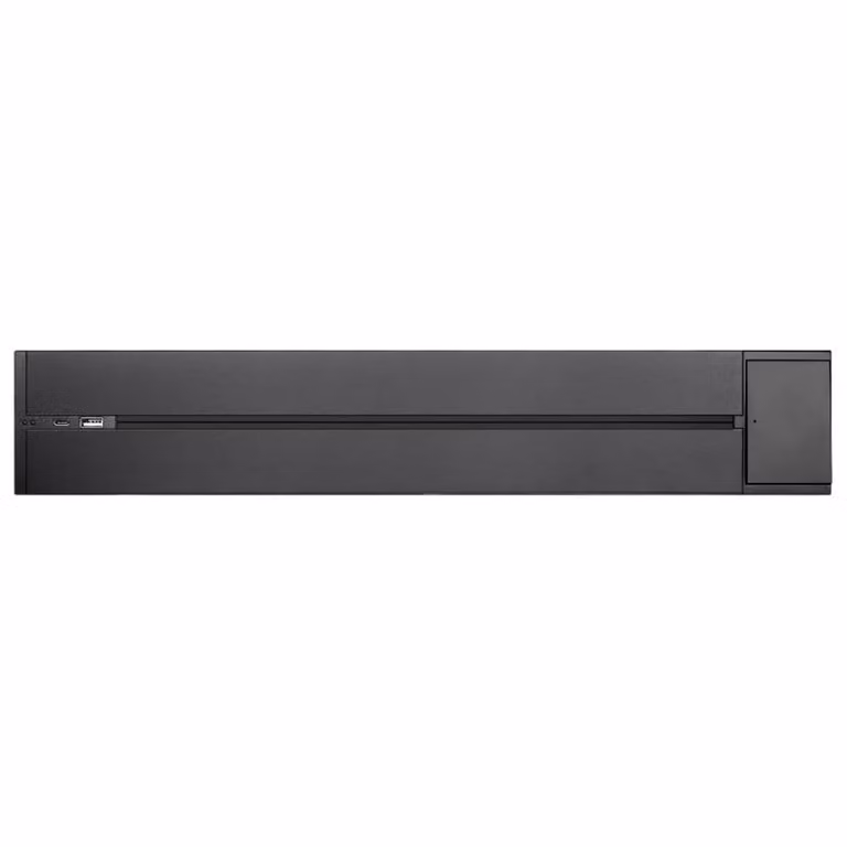 Carril base LEDBOX de KOOB con interruptor y cargador USB A+C+C en color negro, Ancho: 50 cm
