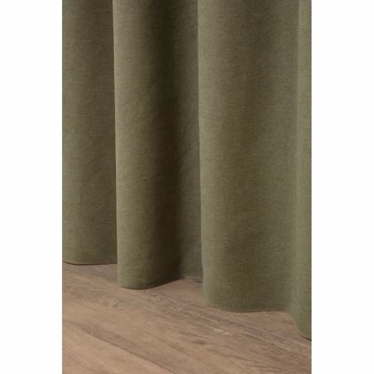 Cortina Opaca Total Moondream LumenControl con Ollaos, Verde MC533, An: 130 cm, Al: 250 cm