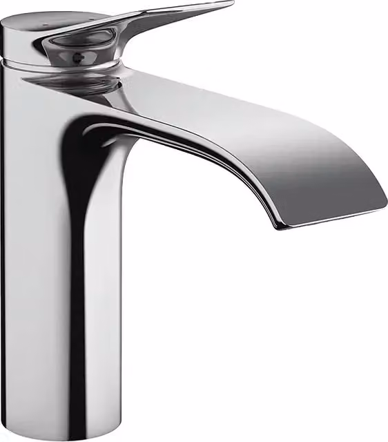 Mezclador de lavabo Hansgrohe Vivenis 110 con caño extraíble y desagüe, color cromo, Altura: 17,5 cm