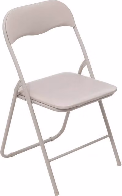 Silla plegable 5five en PVC beige para comedor