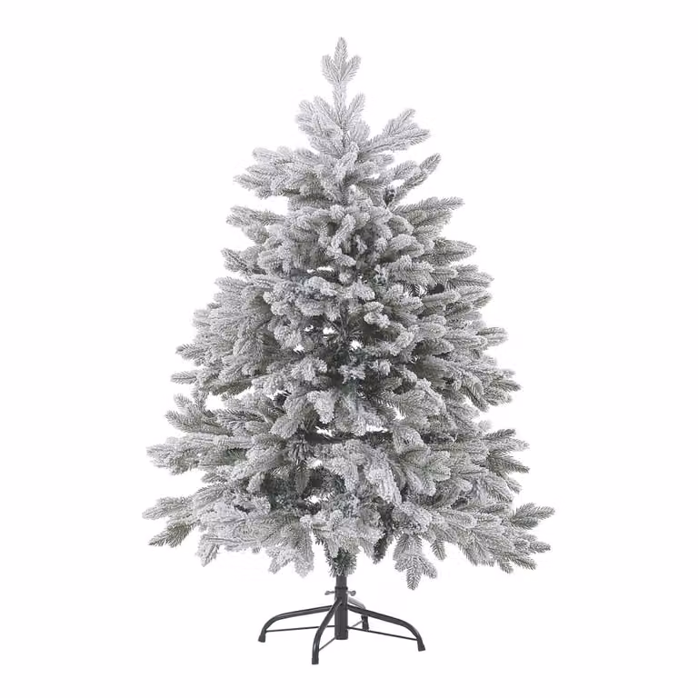 Árbol de Navidad Beliani con efecto nieve de estilo escandinavo en color blanco, Altura: 120 cm