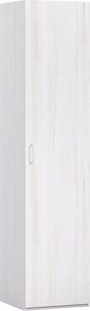 Armario Noel de El Corte Inglés con una puerta batiente en color blanco o beige y acabado mate