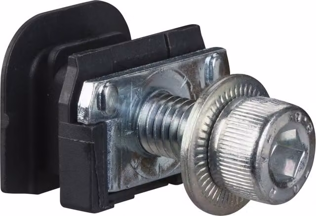 Juego de 12 tuercas y tornillos M8 de acero inoxidable plateado para Schneider Electric NSX160/250