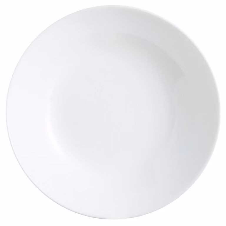 Juego de 12 platos hondos Zelie de Luminarc en vidrio blanco de 20 cm