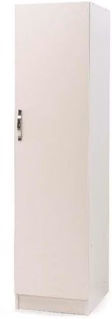Armario modular Argonauta para dormitorio de 1 puerta en color blanco fresno mate, An/P/Al: 45 x 60 x 180 cm