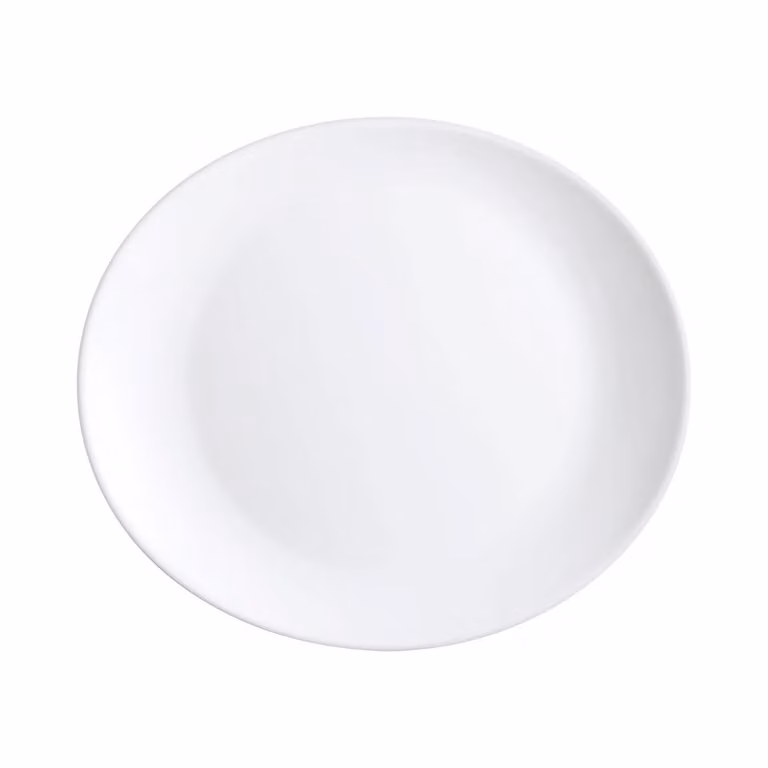 Juego de 6 platos para carne Steak Opal de Arcoroc en color blanco, Diámetro: 30 cm