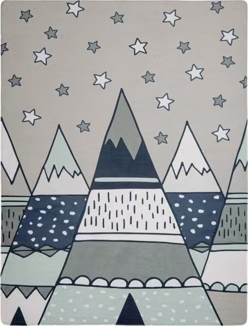 Alfombra infantil lavable Chiko gris de diseño abstracto, An/P: 155 x 230 cm