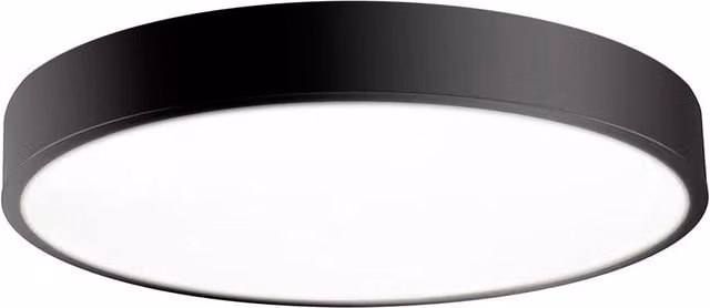 Plafón LED Ledbox Kramfor Big de 50W, regulable, color blanco y negro dual, Diámetro: 60 cm