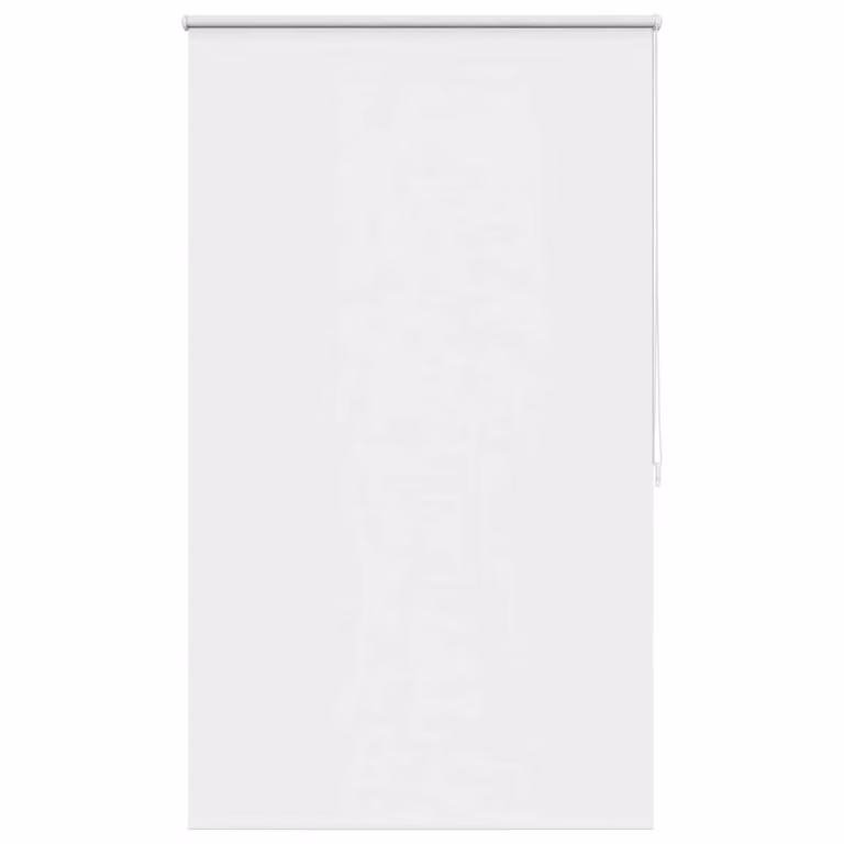 Estor enrollable opaco vidaXL en color blanco y plata, fabricado en poliéster con aislamiento térmico, Ancho: 120 cm, Altura: 175 cm