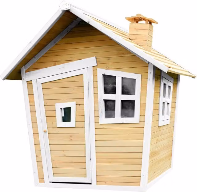 Casita de juegos infantil Alice de AXI en madera, color marrón y blanco, An/P/Al: 144 x 146 x 157 cm
