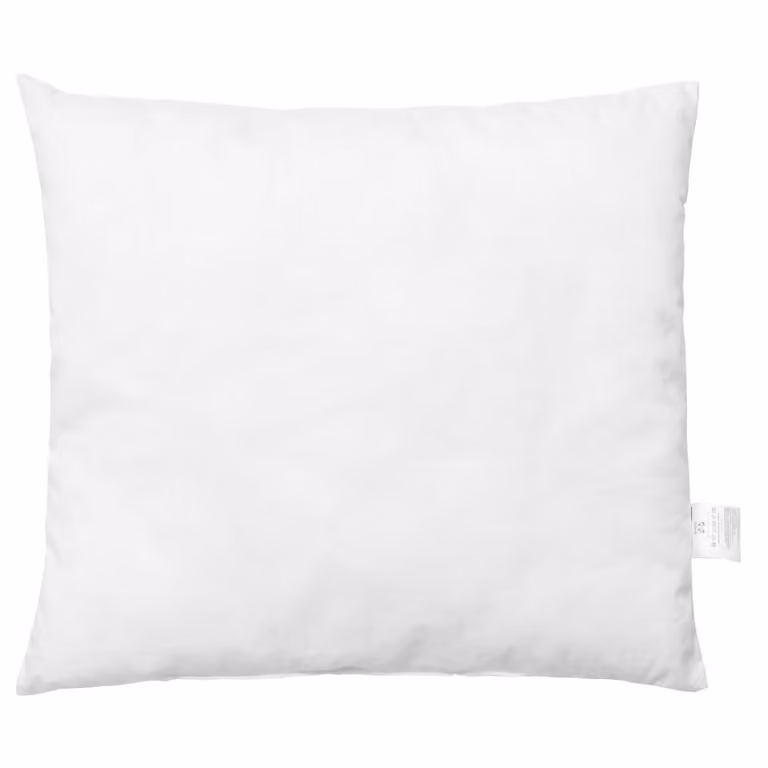 Almohada suave de algodón y microfibra Sevira Kids blanca de forma rectangular An/P/Al: 60 x 60 x 60 cm