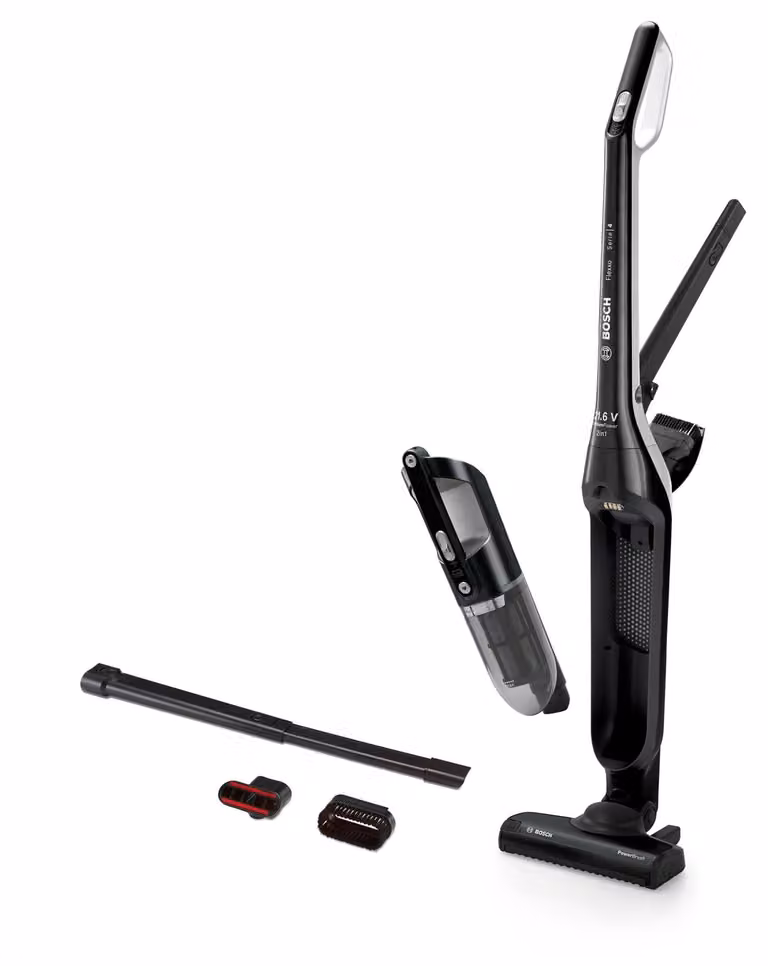 Aspiradora de mano y vertical sin cable Bosch Flexxo 21,6V modelo BBH32101 en color negro