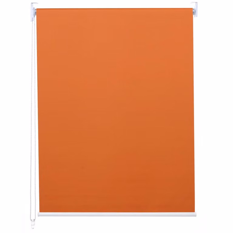 Estor enrollable Mendler HWC-D52 opaco color naranja y blanco, protección térmica y UV, An/P/Al: 70 x 230 cm
