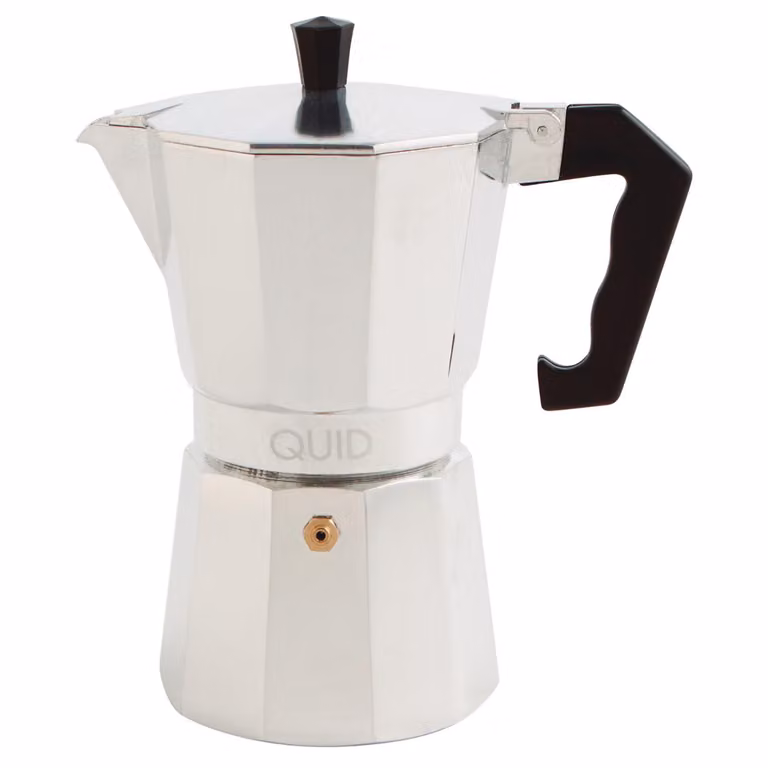 Cafetera Quid Cesena de aluminio color plata para 6 tazas