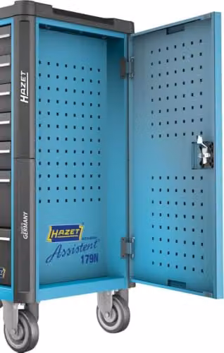 Puerta lateral para carro de taller Hazet 179N en azul y blanco