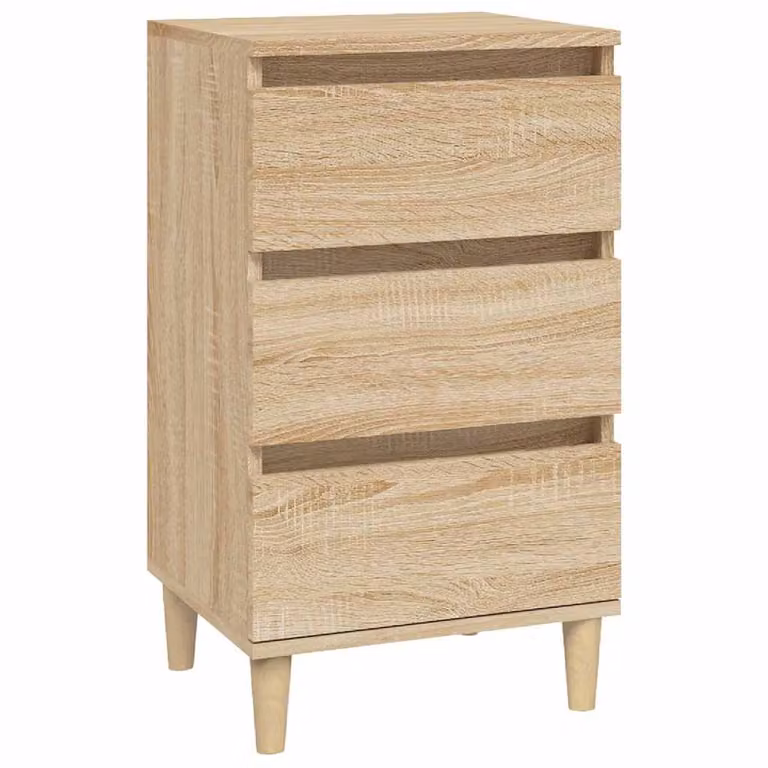 Mesita de noche moderna vidaXL de madera en color roble sonoma, An/P/Al: 40 x 35 x 70 cm