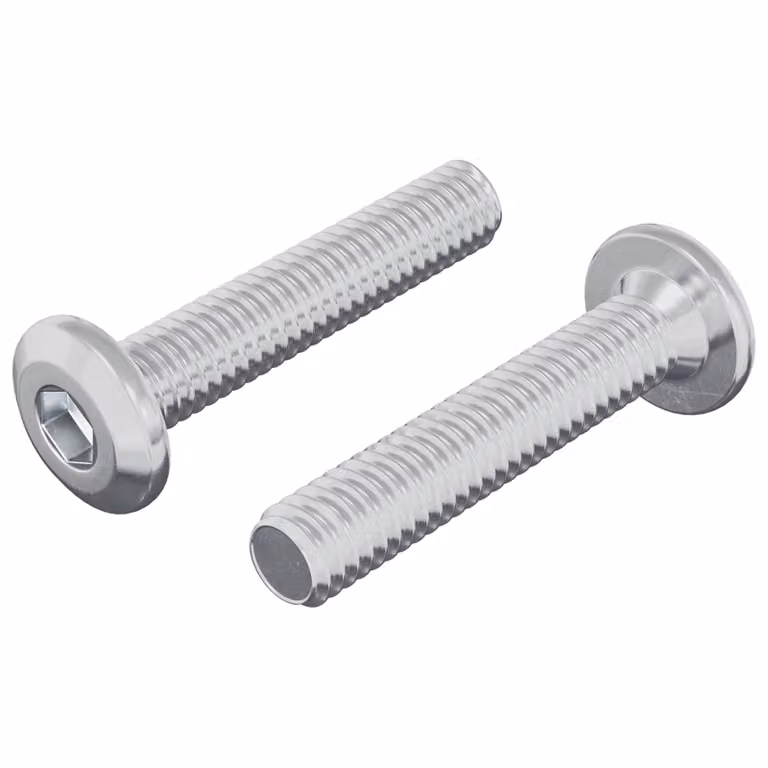 Pack de 2 tornillos de bloqueo de cabeza avellanada Phillips vidaXL en acero inoxidable color plateado M6 x 30 mm